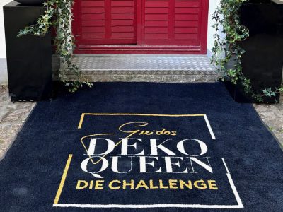 Guidos Deko Queen bedruckte Matte Produktion